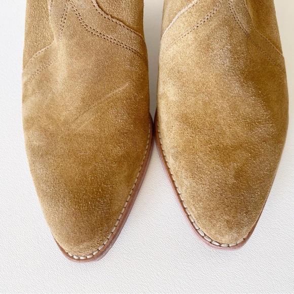 Free People Shoes Mules New Frontier Suede Slip On Casual Western Boho Tan 7 - Picture 11 of 15